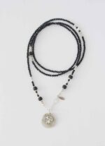 Allrounder, Halskette Cleo in schwarz mit Münze Coin