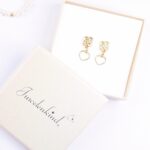 Valentine Herz Ohrringe 24K vergoldet – Bild 2