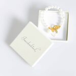 Herz Armband Valentina mit Toggle Verschluss in Gold weiß – Bild 2