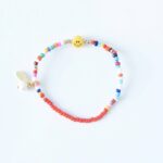 HAPPY SMILEY Armband Rot Bunt