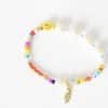 Große Zuchtperlen HAPPY SMILEY Armband Rot/Hellblau