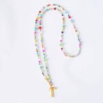 Zikaden Hippiekette Shiloh lange Sommerkette mit vergoldeter Zikade ✪ Ibiza Style ✪ Hippie Bo