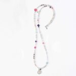 New* neue Farben Juwelenkind Bettelkette "Patras" mit farbigen Highlights und Madonna Münze