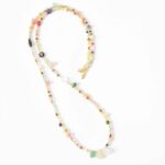 Extravagante Edelstein Halskette PORTOFINO aus einem ausgefallenen Materialmix – Bild 4