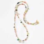 Extravagante Edelstein Halskette PORTOFINO aus einem ausgefallenen Materialmix