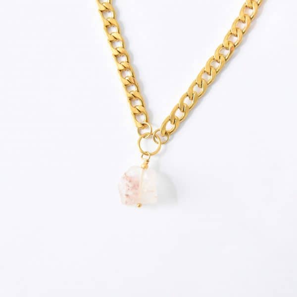 Hochwertige Bergkristall Ohrringe  Kreolen Ohrringe Ohrringe 24K vergoldet – Bild 3