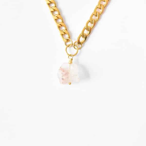 Hochwertige Bergkristall Ohrringe  Kreolen Ohrringe Ohrringe 24K vergoldet – Bild 5