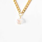 Hochwertige Bergkristall Ohrringe  Kreolen Ohrringe Ohrringe 24K vergoldet – Bild 5