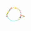 HAPPY SMILEY Armband Hellblau Bunt