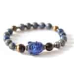 Buddha Armband Lapis Lazuli Tigerauge – Bild 4
