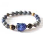 Buddha Armband Lapis Lazuli Tigerauge