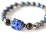 Buddha Armband Lapis Lazuli Tigerauge – Bild 2