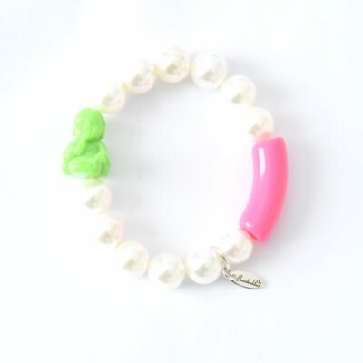 "Sleeping Buddha"  Armband XL Muschelkernperlen