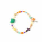 MUSTER Armband AMALFI mit grünem Amethyst; Jade und Türkis