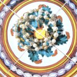 Perlen Armband Ivory mit weißen Perlen, Topas farbenem Glas und Gold – Bild 3