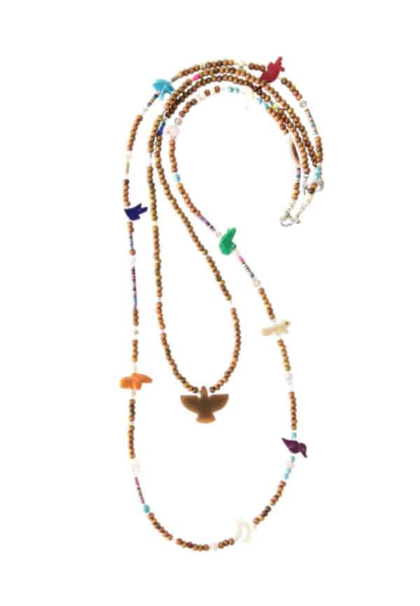 Photoroom_002_20250404_150050 2 MUSTER Kurze Hippie Boho Bettelkette mit Thunderbird – Bild 2