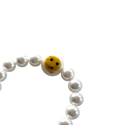 Perlen Armband HAPPY handbemalte Barockperle – Bild 2