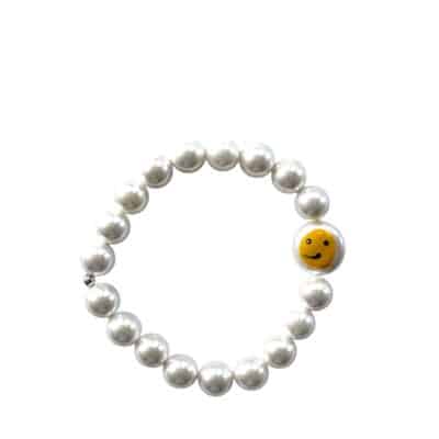 MUSTER Perlen Armband HAPPY handbemalte Barockperle