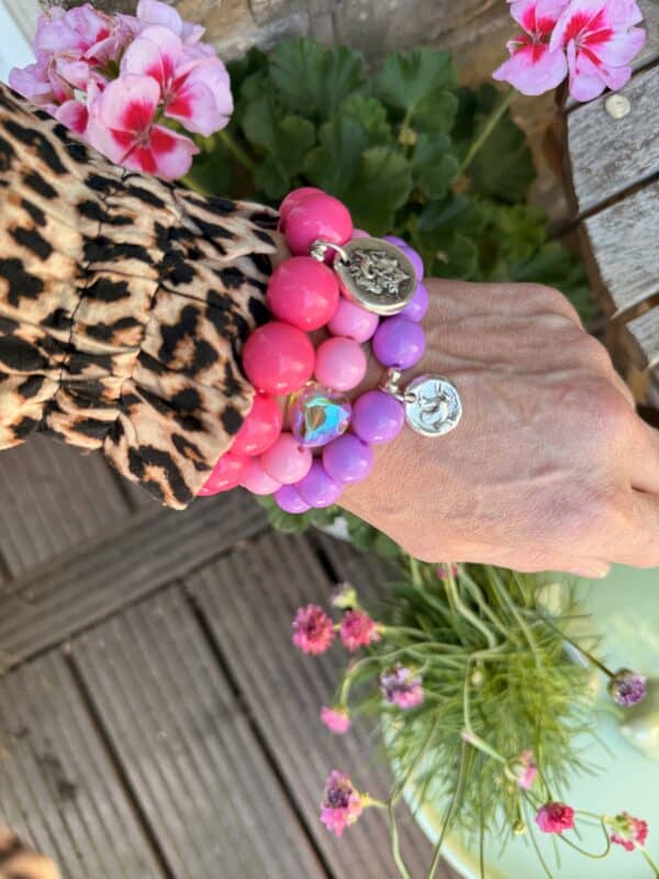 Elastisches Bead Armband  LILAC 5 Designs – Bild 2