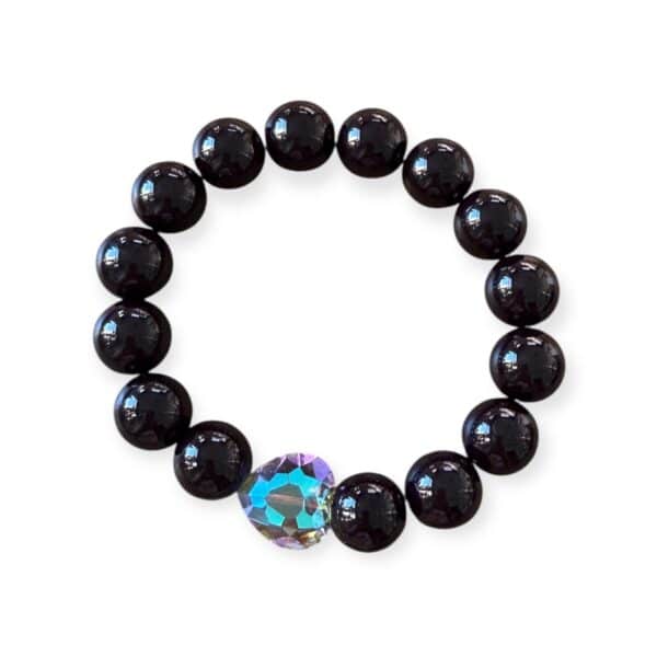 Elastisches Bead Armband  BLACK 5 Designs – Bild 6