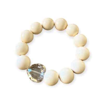 Elastisches Bead Armband  SUNFLOWER SAND 5 Designs Hellbeige – Bild 9