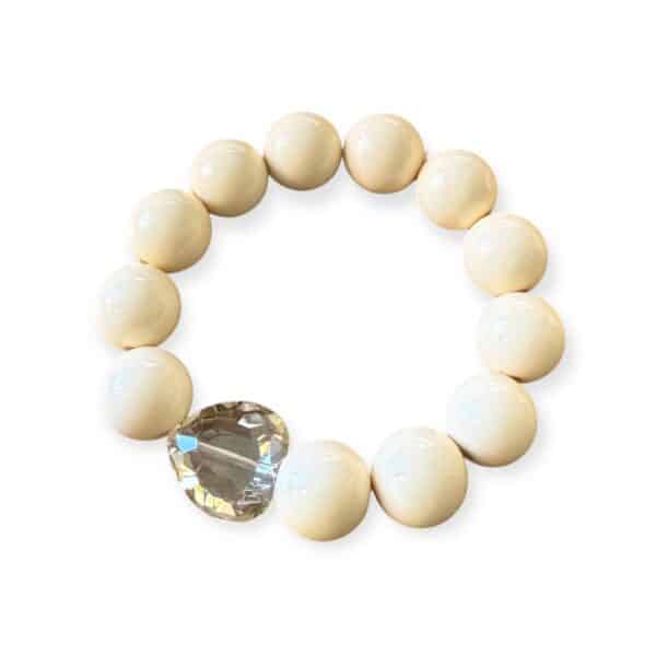 Elastisches Bead Armband  SUNFLOWER SAND 5 Designs Hellbeige – Bild 9