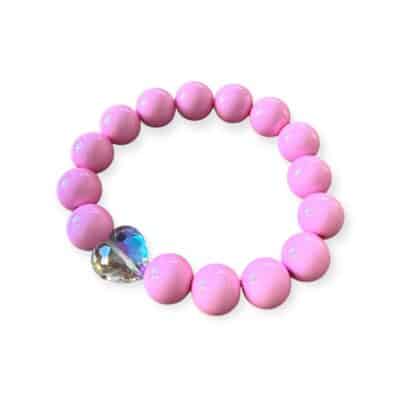 Elastisches Bead Armband  FLAMINGO PINK 5 Designs – Bild 8