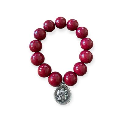 Elastisches Bead Armband  MULBERRY ROT 5 Designs – Bild 8