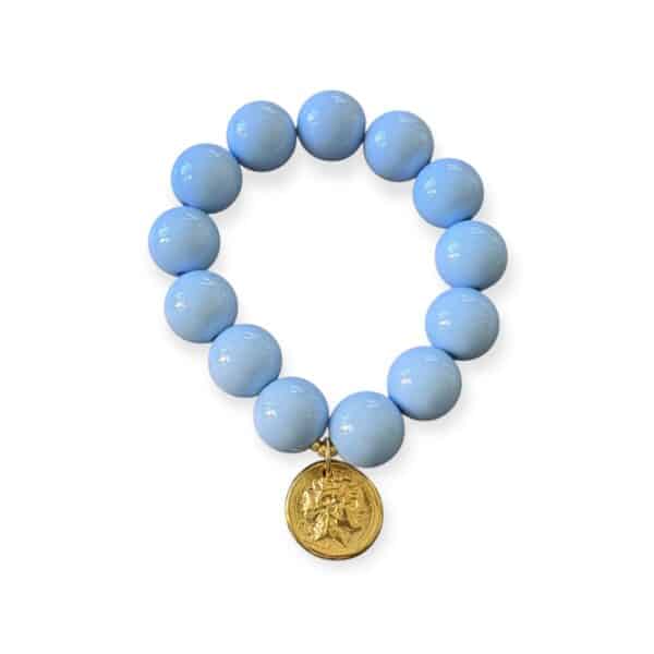Elastisches Bead Armband BABY BLUE 5 Designs
