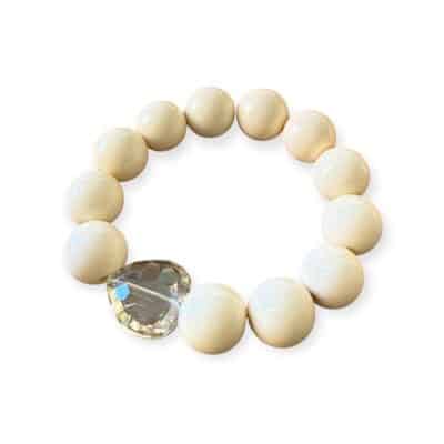 Elastisches Bead Armband  SUNFLOWER SAND 5 Designs Hellbeige – Bild 7