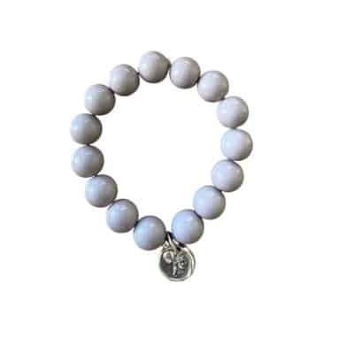 Elastisches Bead Armband  STEINGRAU 5 Designs Stone – Bild 7