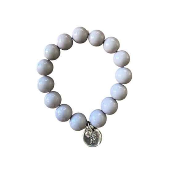 Elastisches Bead Armband  STEINGRAU 5 Designs Stone – Bild 7