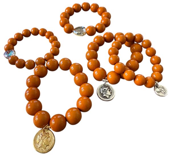 Elastisches Bead Armband  KURKUMA 5 Designs – Bild 1