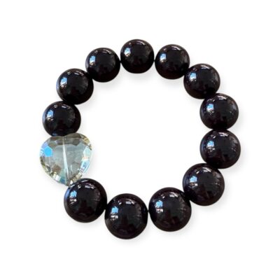 Elastisches Bead Armband  BLACK 5 Designs – Bild 5