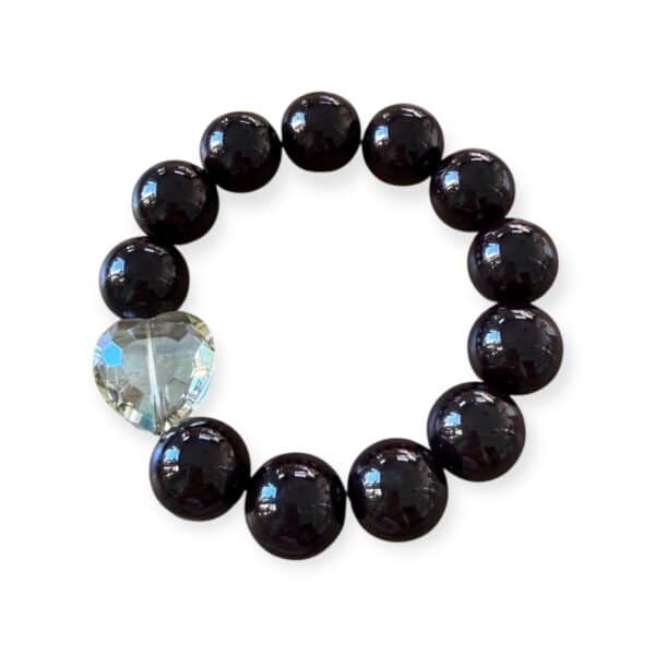 Elastisches Bead Armband  BLACK 5 Designs – Bild 5