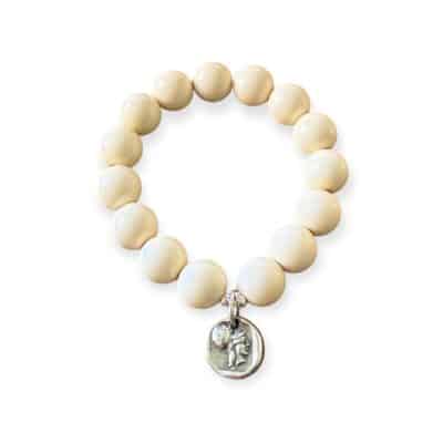 Elastisches Bead Armband  SUNFLOWER SAND 5 Designs Hellbeige – Bild 5