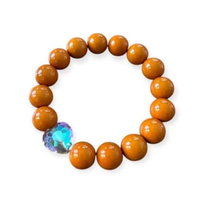 Elastisches Bead Armband  CURRY – Bild 2