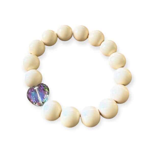 Elastisches Bead Armband  SUNFLOWER SAND 5 Designs Hellbeige – Bild 4