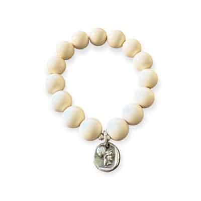 Elastisches Bead Armband  SUNFLOWER SAND 5 Designs Hellbeige – Bild 3