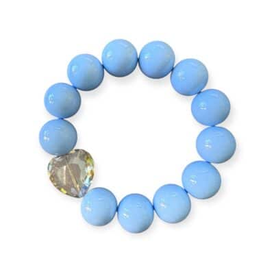 Elastisches Bead Armband  BABY BLUE