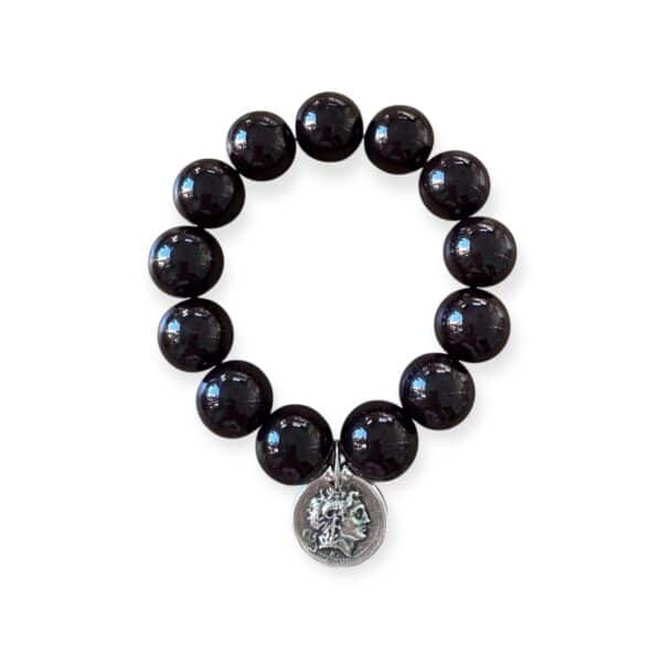 Elastisches Bead Armband BLACK 5 Designs