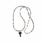 MUSTER Blaue Variante, Sommer Must Have Halskette mit Edelstein Palme – Bild 5