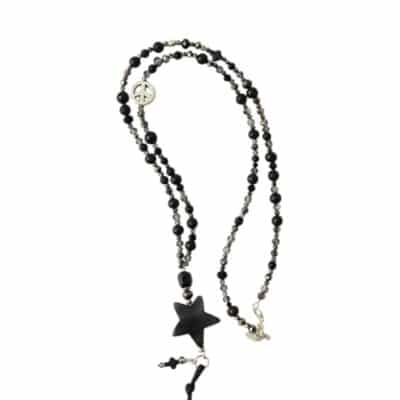 Bettelkette Onyx schwarz