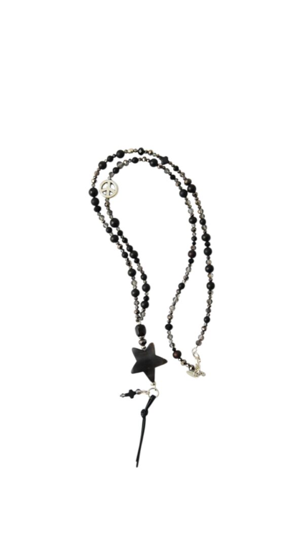 Bettelkette Onyx schwarz – Bild 1