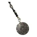 MUSTER schwarze Onyx Y-Bettelkette aus Kugeln – Bild 2