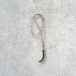 UNIKATSCHMUCK - Echte Rosa Graue Mondsteinkette Lebensbaum mit Zahn aus Leder, Rosa Grau Taupe – Bild 4