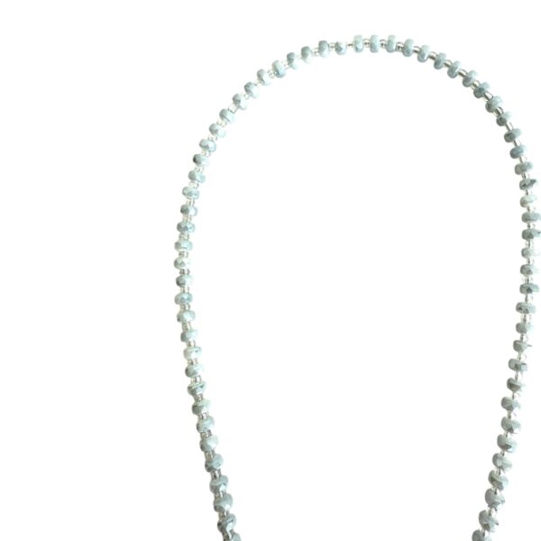 Kurzkette  "Svede"  Glasschliff Graublau – Bild 5