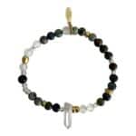 MUSTER Stilvolles Edelstein Armband FREJA mit Bergkristall Spitze