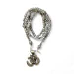 One of a kind `Einzelstück - Kette Labradorit, Pyrit, Silber und OM Anhänger – Bild 2
