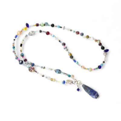 Halskette mit  Lapis Lazuli Tropfen – Bild 3